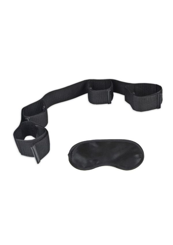 Lux Fetish Bondage Buddy Ankle And Wrist Restraints Black - Image 3