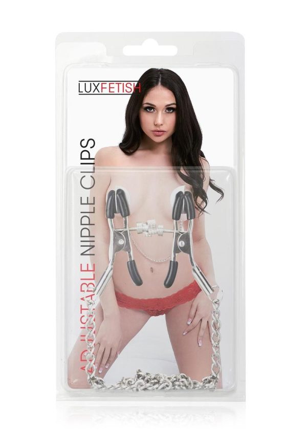 Lux Fetish Adjustable Steel Nipple Clips - Image 2