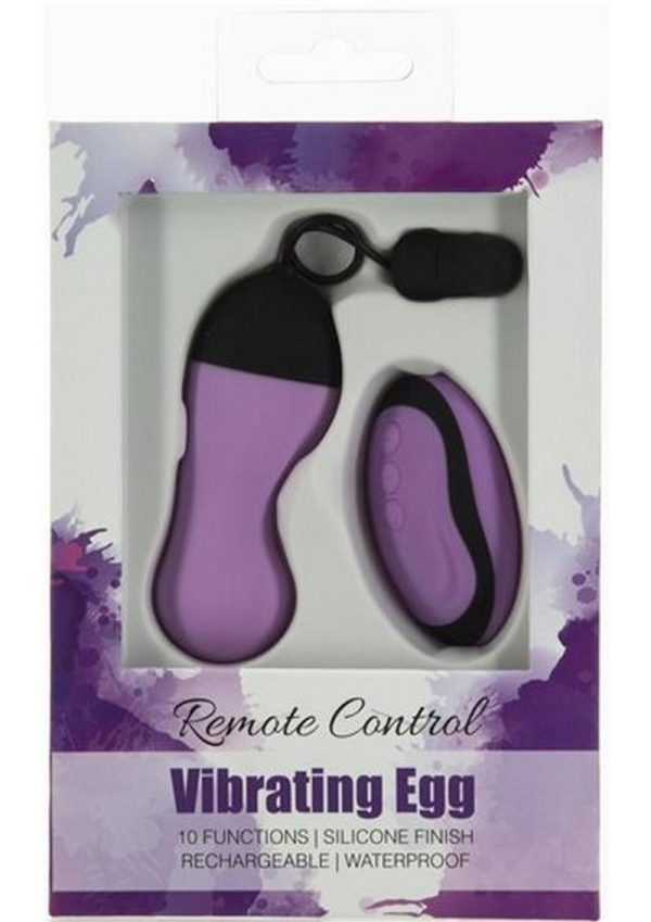Simple And True Remote Vibrating USB Rechargeable Silicone Egg Waterproof Purple 3.25 Inch - Image 2