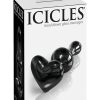 Icicles No 74 Heart Shaped Glass Plug Black 3.1 Inch - Image 2