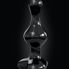 Icicles No 74 Beaded Heart Shaped Glass Anal Plug - Black