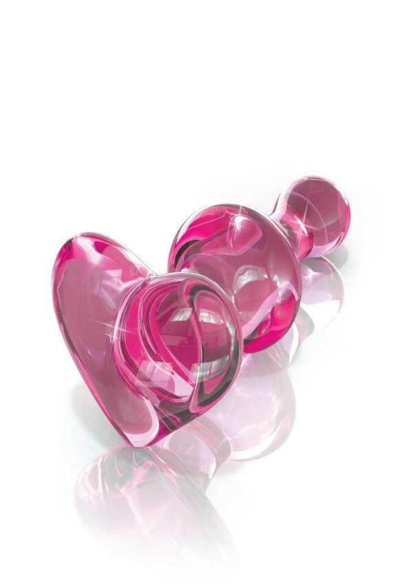 Icicles No 75 Glass Anal Plug Pink 3.1 Inch - Image 3