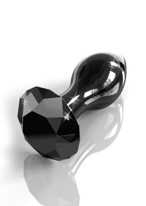 Icicles No 78 Glass Anal Plug Black 2.9 Inch - Image 3