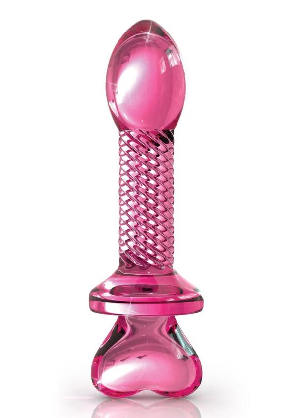 Icicles No 82 Textured Glass Juicer Probe Pink 4 Inch - Image 3