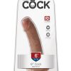 King Cock Realistic Dildo Waterproof Tan 6 Inch - Image 2