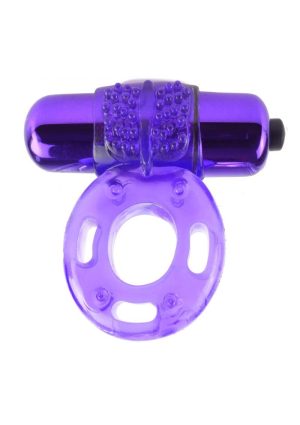 Fantasy C-Ringz Vibrating Super Cock Ring with Bullet - Purple