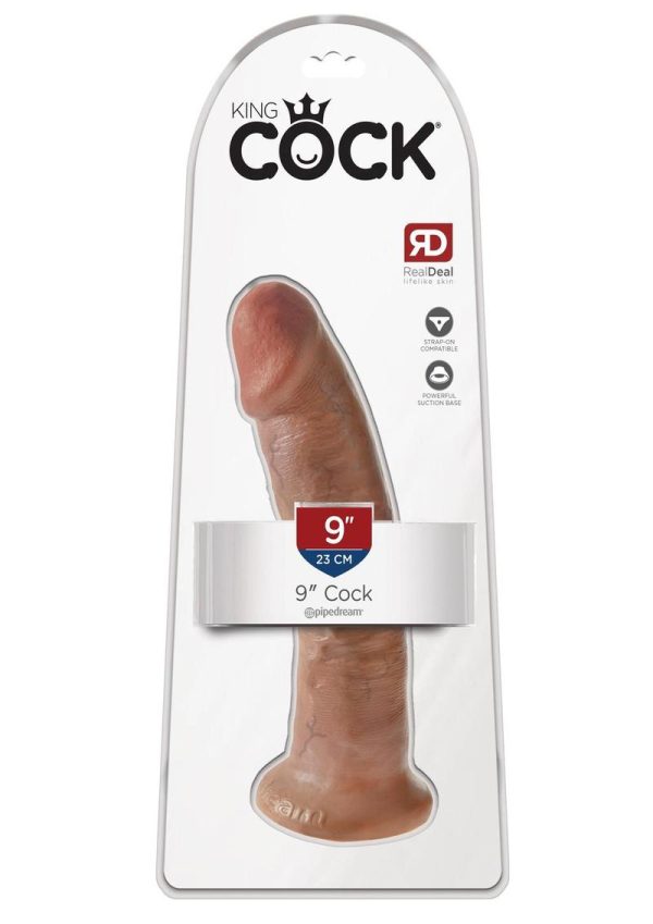 King Cock Realistic Dildo Tan 9 Inch - Image 2