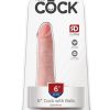 King Cock Realistic Dildo With Balls Flesh 6 Inch - Image 2