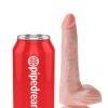 King Cock Dildo with Balls 6in - Vanilla