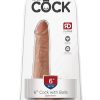 King Cock Realistic Dildo With Balls Tan 6 Inch - Image 2
