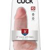 King Cock Chubby Realistic Dildo With Balls Flesh 9 Inch - Image 2