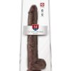 King Cock Realistic Dildo With Balls Brown 14 Inch - Image 2