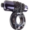 Fantasy C-Ringz Vibrating Super Ring Textured Cockring Waterproof Black 2.32 Inch Diameter - Image 3