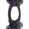 Fantasy C-Ringz Duo-Vibrating Super Cock Ring with Bullets - Black