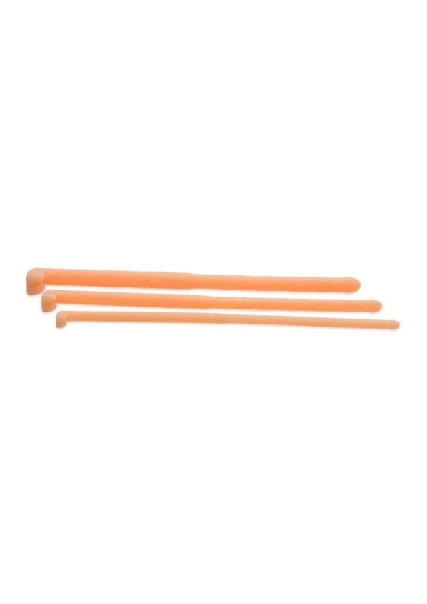 Master Series Dockers Silicone Urethral Sound Set Flesh 8 Inch - Image 3