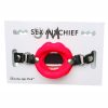 Sex And Mischief Silicone Lips Open Mouth Gag Red - Image 2