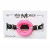Sex And Mischief Silicone Lips Open Mouth Gag Pink - Image 2