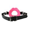 Sex And Mischief Silicone Lips Open Mouth Gag Pink - Image 3