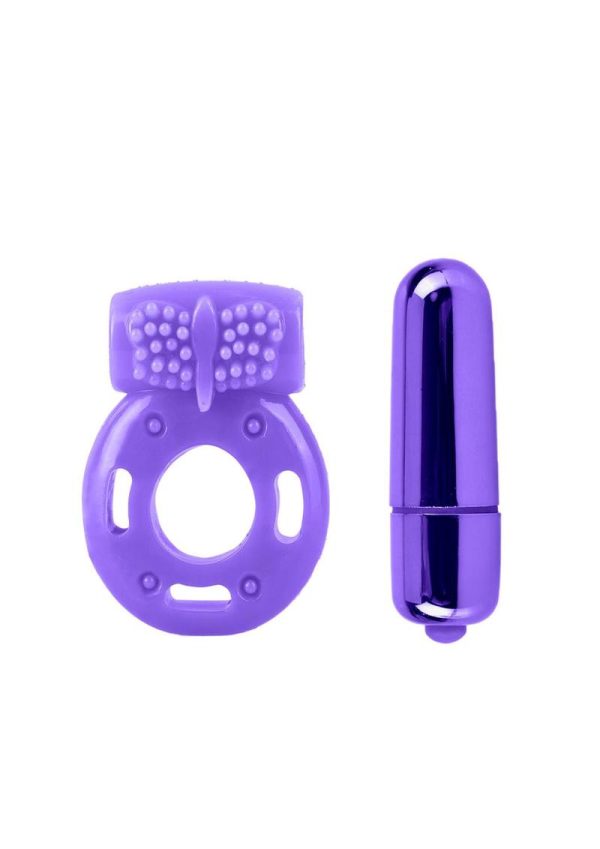 Neon Silicone Vibrating Couples Kit Purple - Image 3