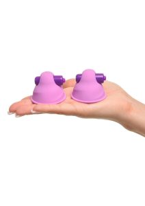 Fantasy For Her Silicone Vibrating Nipple Suck Hers Waterproof 2in - Purple