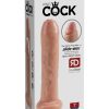 King Cock Uncut Cock Dildo 7 Inch Beige - Image 2
