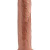 King Cock Uncut Cock Dildo 7 Inch Tan - Image 3