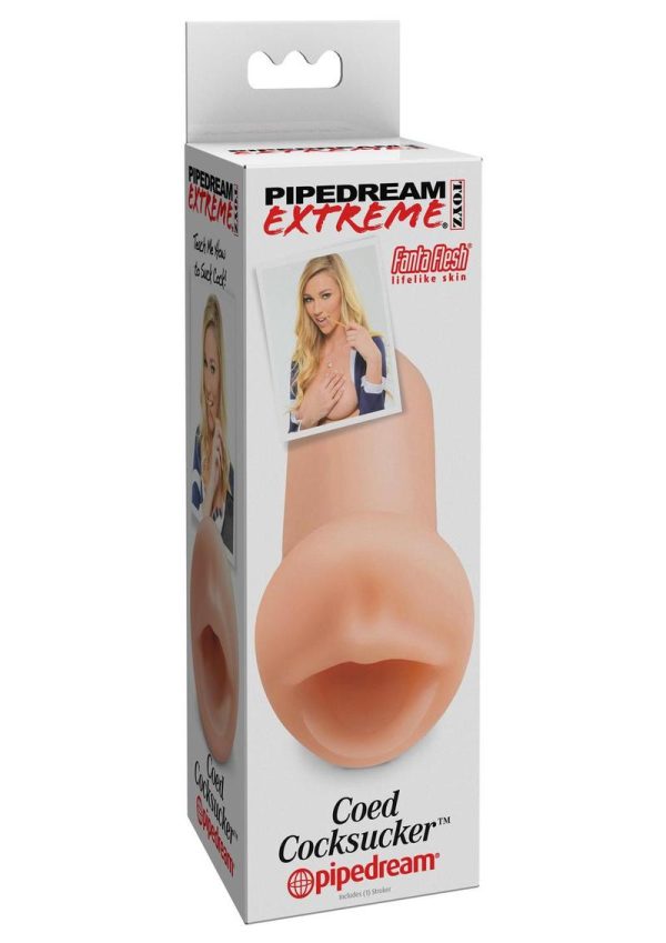 Pipedream Extreme Toyz Coed Cocksucker Mouth Stroker Flesh 5 Inch - Image 2