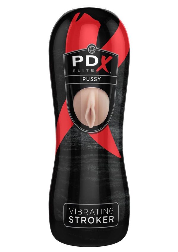 PDX Elite Pussy Vibrating Stroker Flesh 7.25 Inch - Image 2