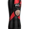 PDX Elite Vibrating Pussy Masturbator with Bullet - Pussy - Vanilla/Black