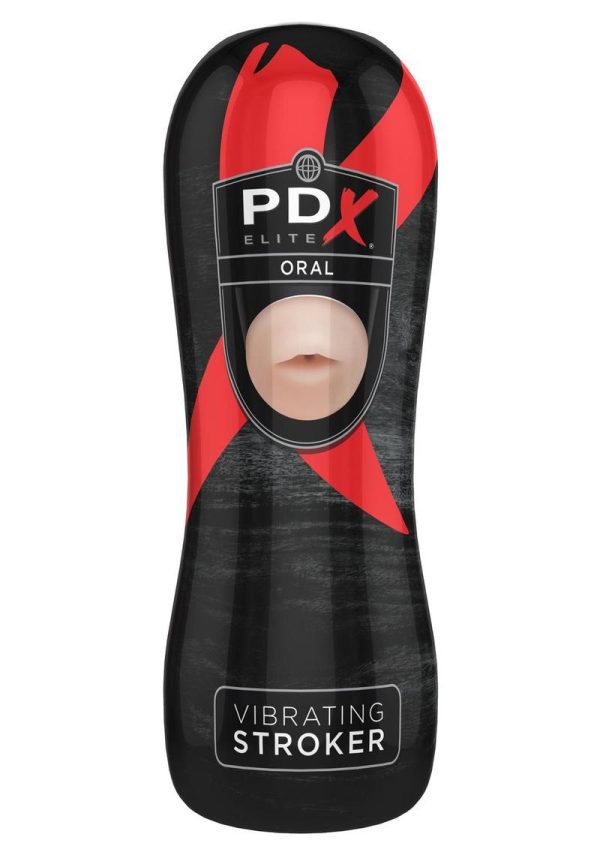 PDX Elite Oral Vibrating Stroker Flesh 7.25 Inch - Image 2