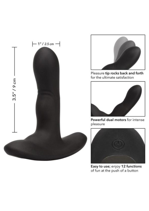 Silicone Wireless Rocking Probe USB Rechargeable Waterproof Black 3.5 Inch - Image 4