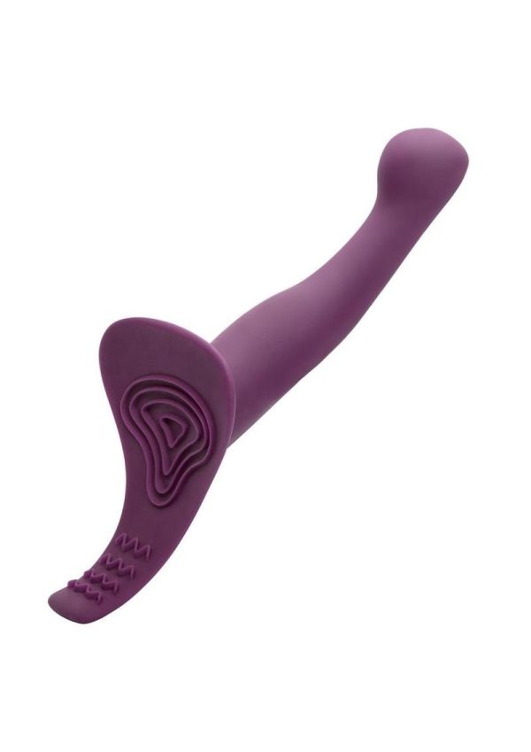 Calexotics Me2 Vibrating Silicone Probe Strap On Waterproof Purple - Image 3