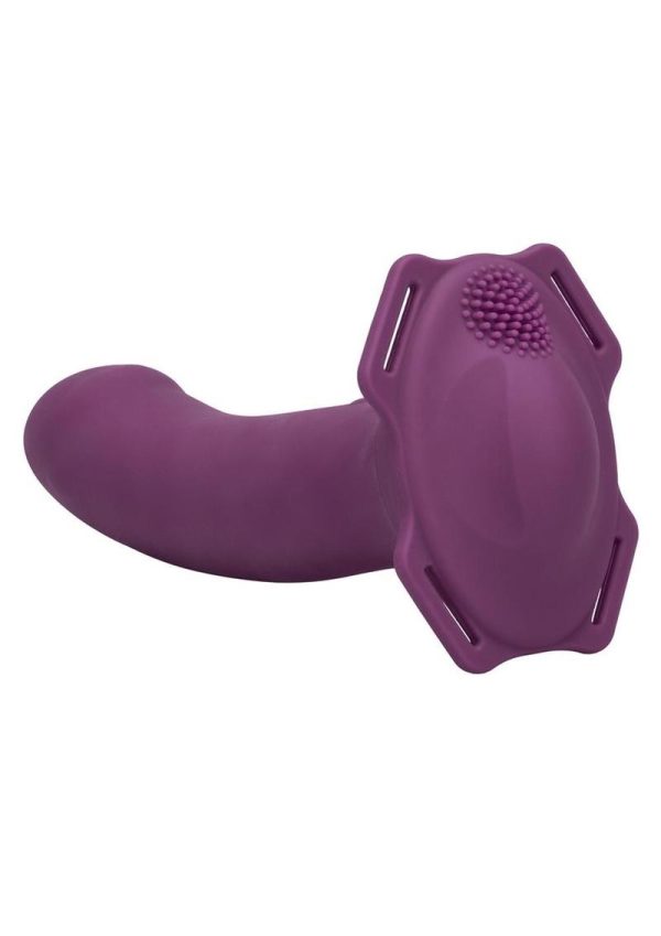Calexotics Me2 Rumble Silicone Strap On Massager Waterproof Purple - Image 3