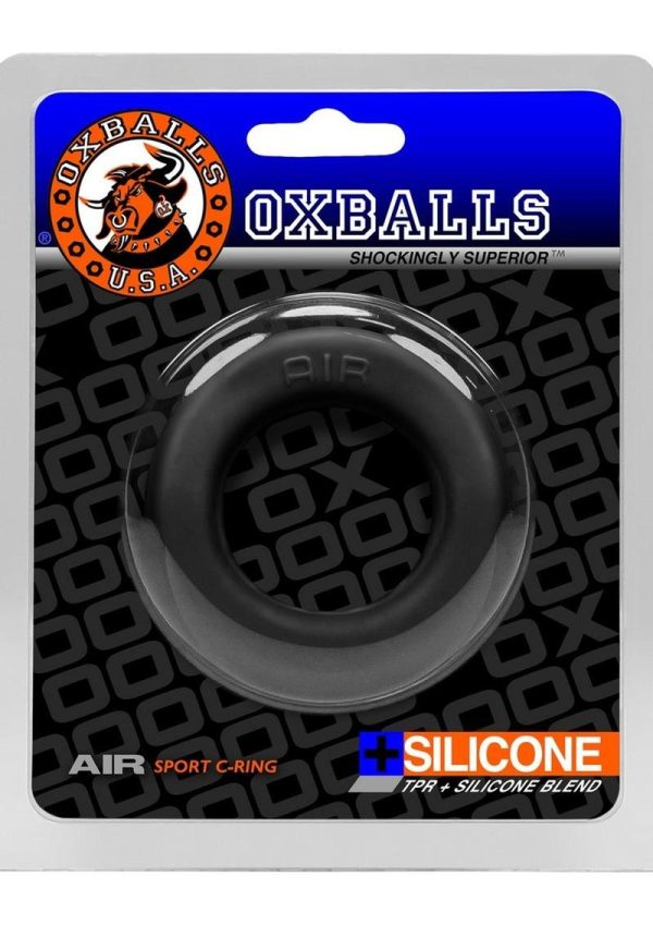 Air Silicone Blend Sport Cockring Black Ice - Image 2