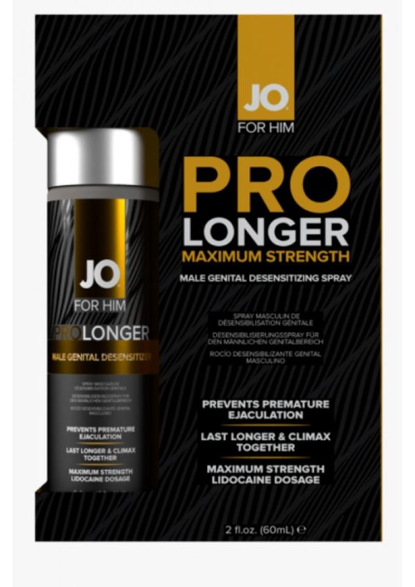 Jo For Him Pro Longer Maximum Strength Desensitizing Spray 2 Ounce