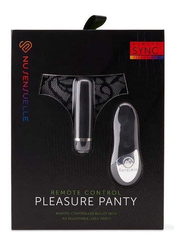 Nu Sensuelle Pleasure Panty Wireless Remote Control Silicone USB Rechargeable Bullet Waterproof Black - Image 2