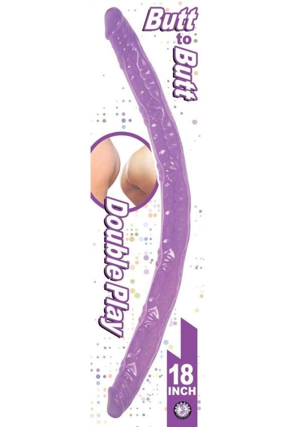 Butt To Butt Double Play Dildo Purple 18 Inch - Image 2