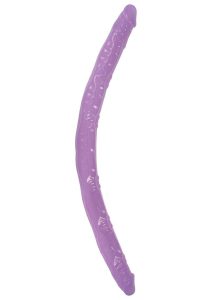 Butt To Butt Double Play Dildo 18in - Purple