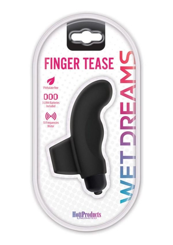 Wet Dreams Finger Tease Play Vibe Waterproof Black - Image 2