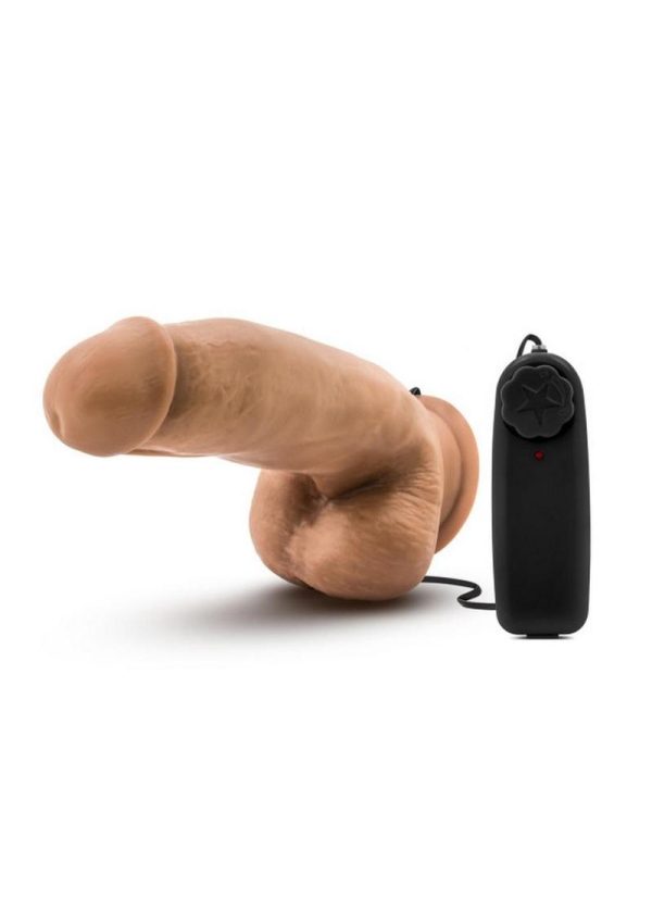 Loverboy MMA Fighter Realistic Vibrating Cock Mocha 7 Inches - Image 3