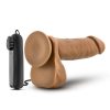 Loverboy Soccer Realistic Vibrating Cock Mocha 8 Inches - Image 4