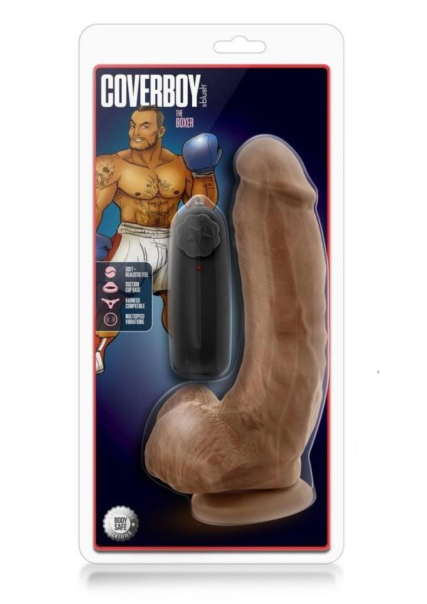 Loverboy Boxer Realistic Vibrating Cock Mocha 9 Inches - Image 2