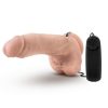 Coverboy Tennis Champ Vibrating Dildo with Balls and Wired Remote Control 9in - Vanilla