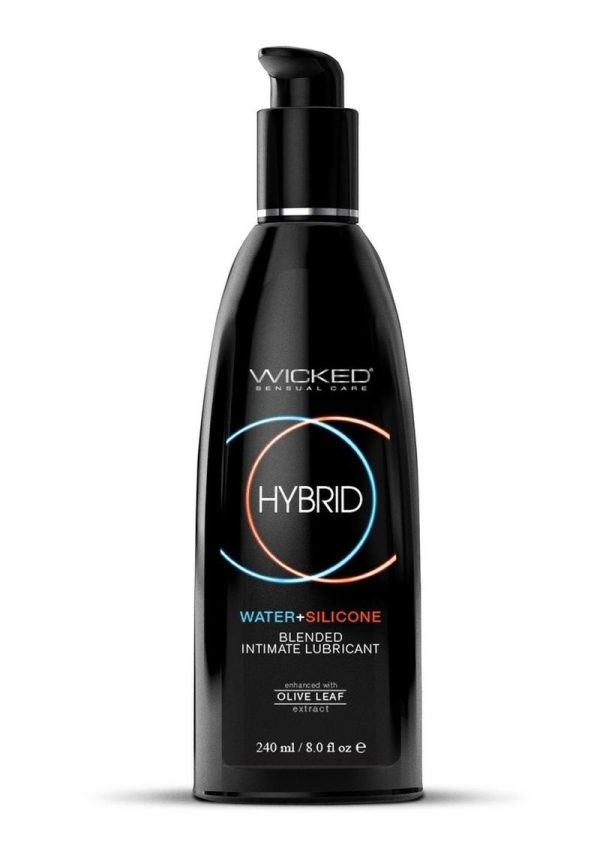 Wicked Hybrid Water and Silicone Blended Intimate Lubricant 8 Ounce Pump