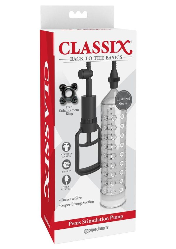 Pipedream Classix Penis Stimulation Pump Clear - Image 2