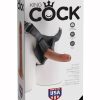 King Cock Strap On Harness With Cock Kit Tan 6 Inches - Image 2