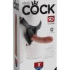 King Cock Strap On Harness With Cock Kit Tan 8 Inches - Image 2