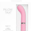 Pillow Talk Racy Silicone Mini Massager USB Rechargeable With Swarovski Crystal Pink 5 Inch - Image 2