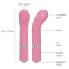 Pillow Talk Racy Silicone Mini Massager USB Rechargeable With Swarovski Crystal Pink 5 Inch - Image 4
