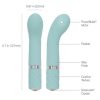 Pillow Talk Racy Silicone Mini Massager USB Rechargeable With Swarovski Crystal Teal 5 Inch - Image 4